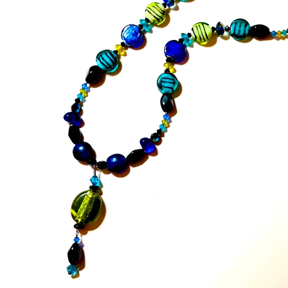 “In the Lime Stripe” Aqua Blue Striped Combo Handmade by McGlamorous